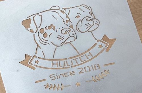 Ihr Logo als Sprühschablone